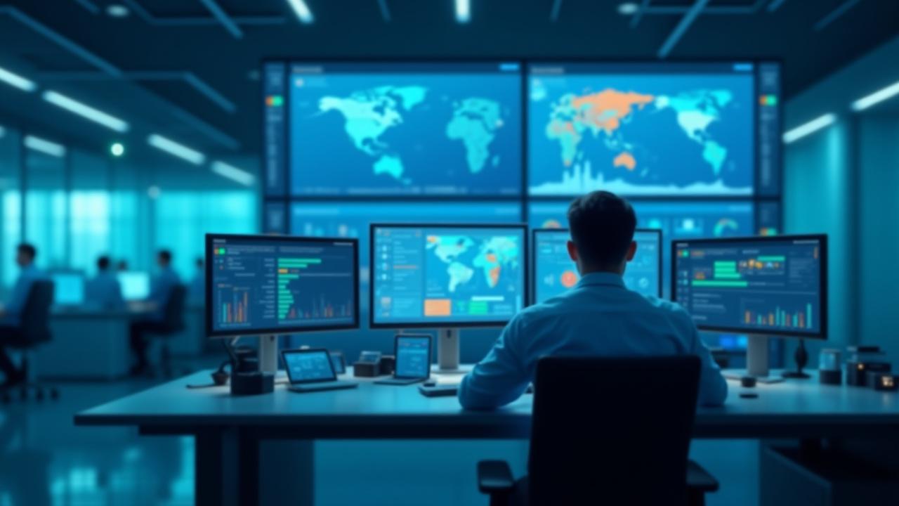 Logistics professional managing freight data and carrier networks